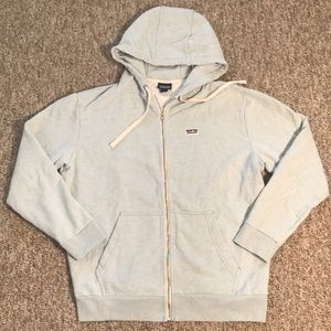 Patagonia Light Blue Zip Up Hoodie